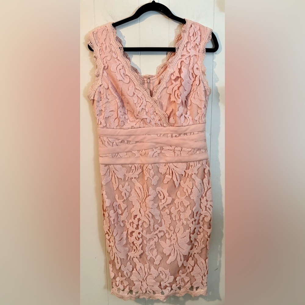 Joseph Ribkoff Pink Lace Dress, Size 10 - Picture 1 of 9